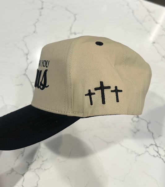 Thank You Jesus Hat - black/khaki 
