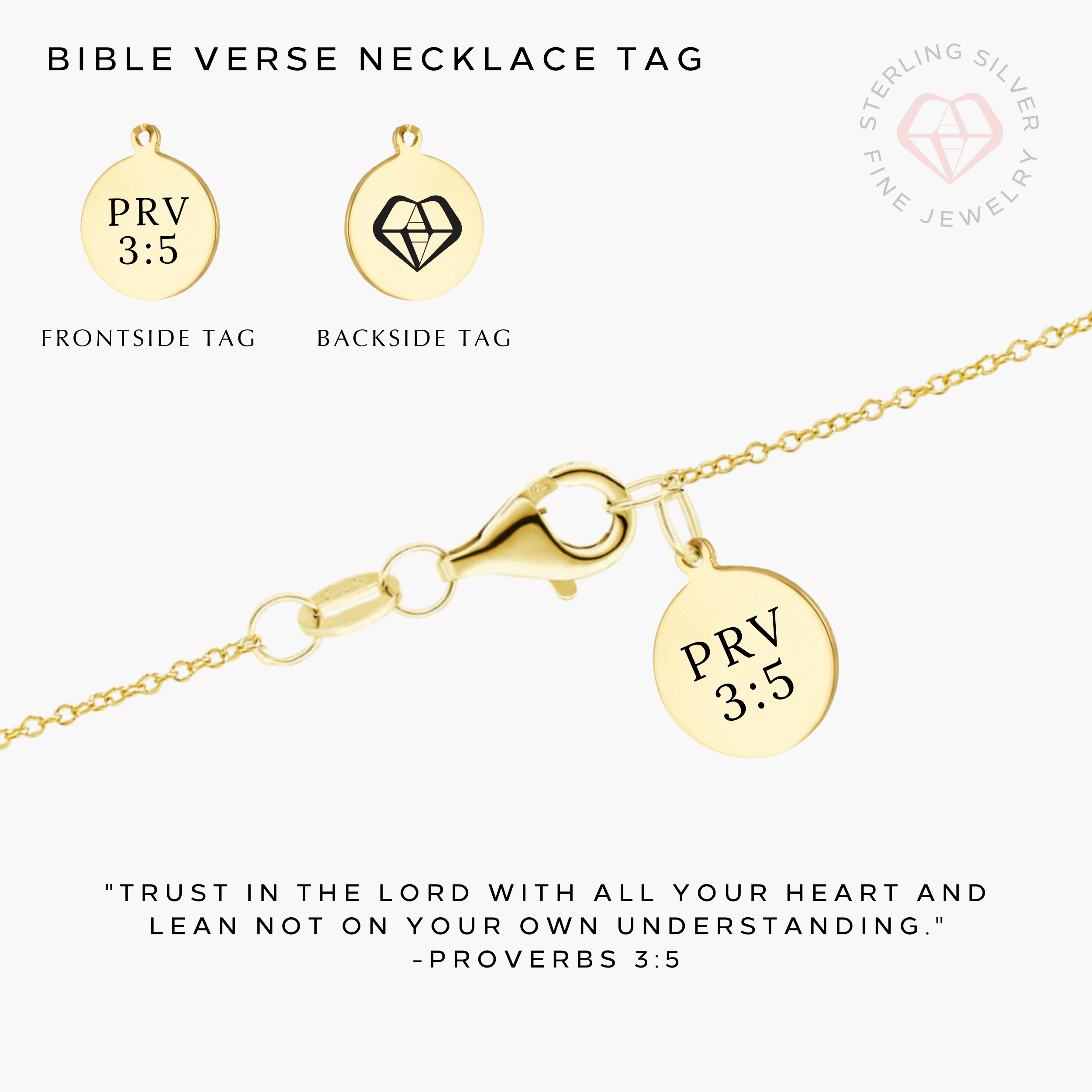 My Provider Cross Necklace- Gold Vermeil & Sterling Silver