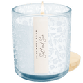 Salt and Sea Soy Candle - Blue Tinted Glass Jar - 12 oz