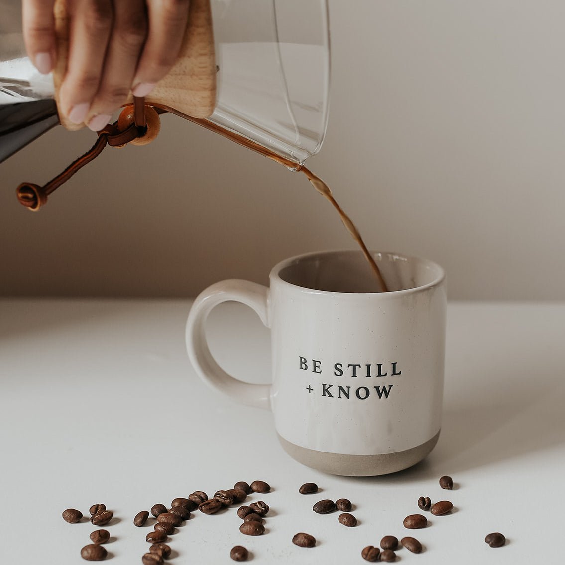 Be Still and Know 14 oz Stoneware Coffee Mug