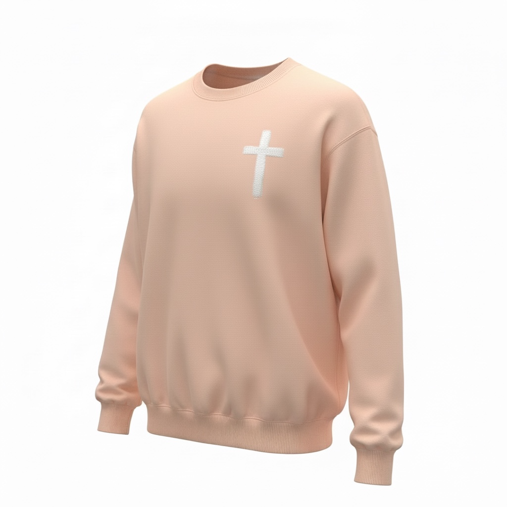 LF Classic Cross Sweatshirt- Dusty Rose