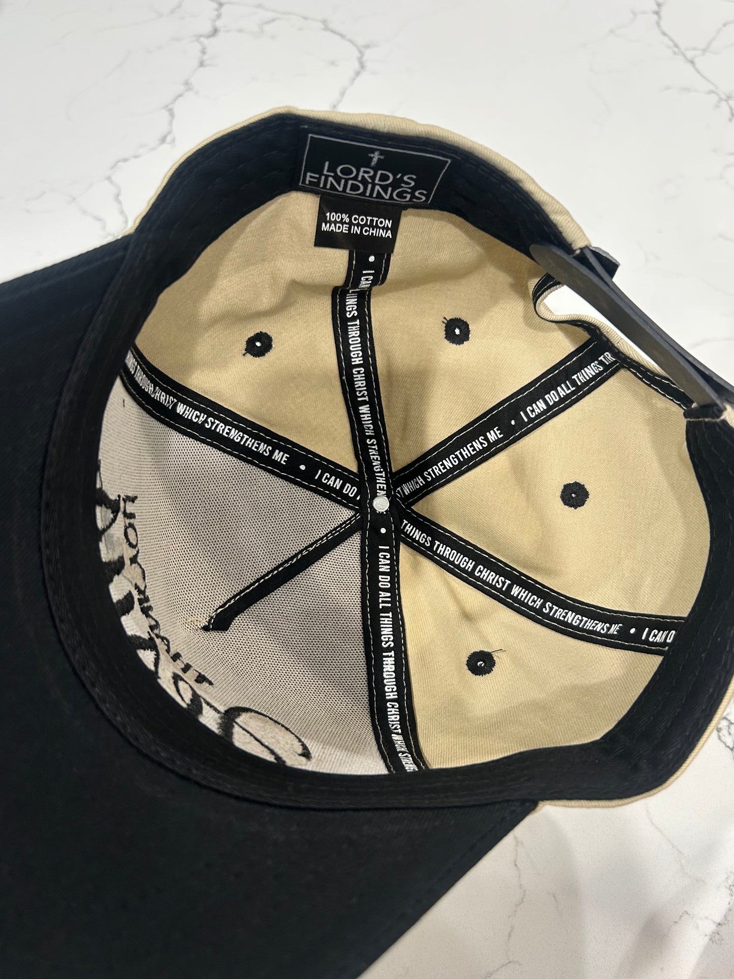 Thank You Jesus Hat - black/khaki ￼