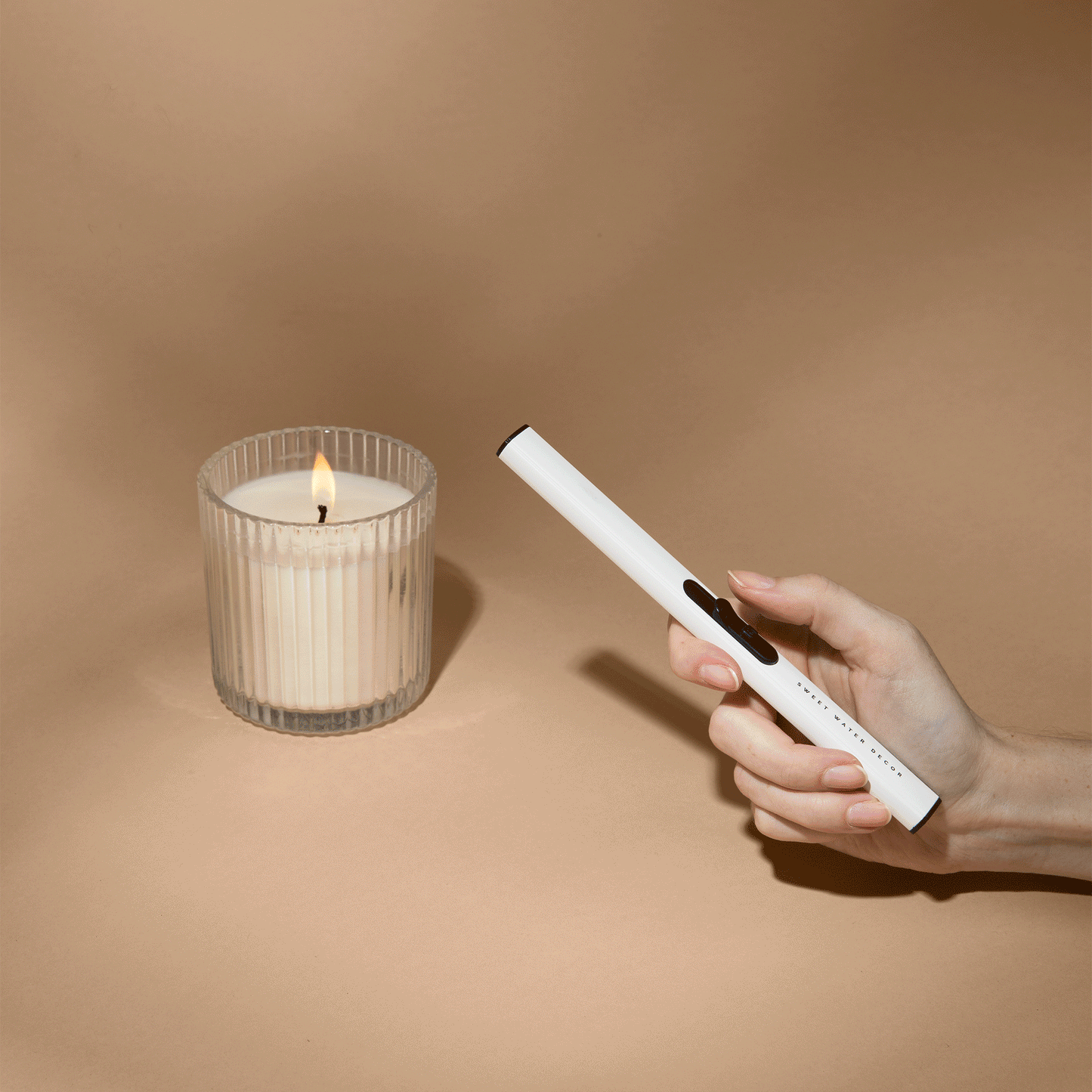 White Electric Lighter