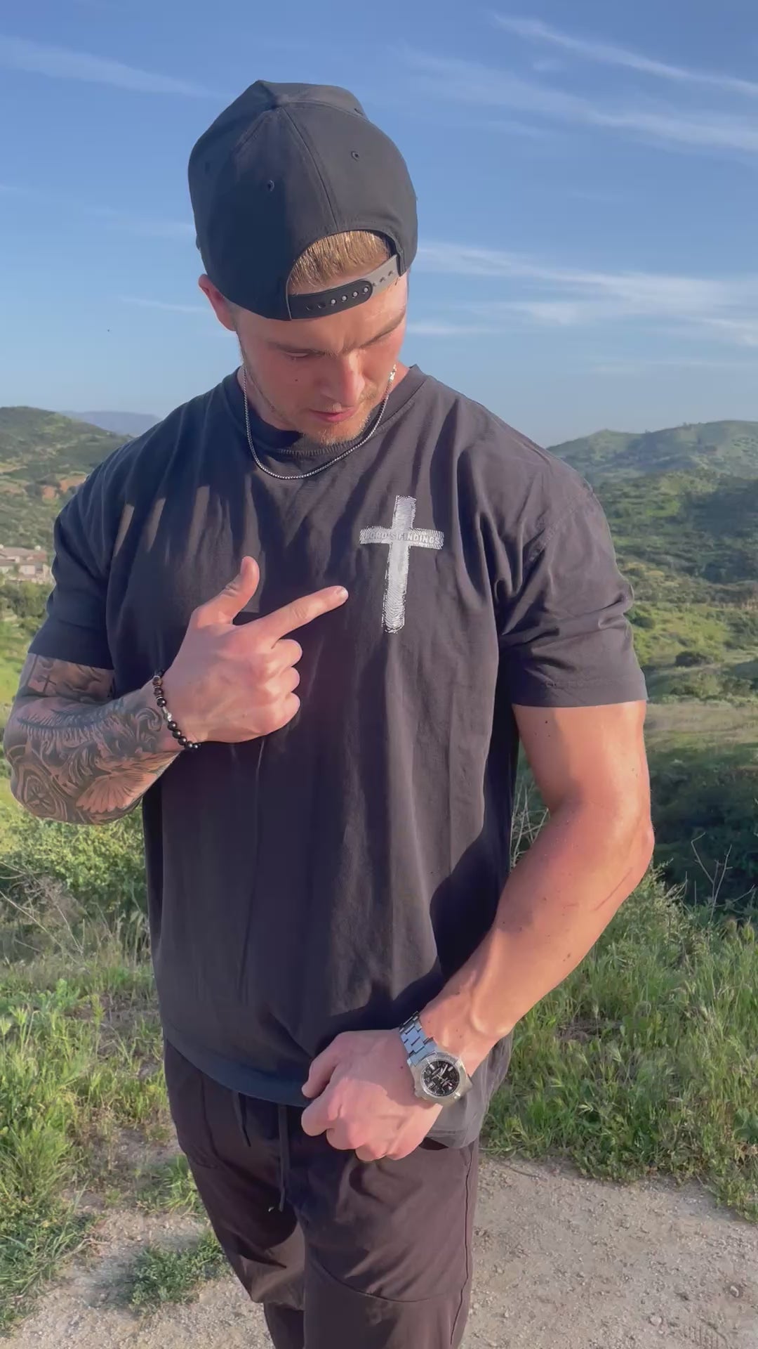 LF Classic Cross Tee- Black
